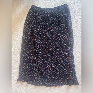 Vtg Eddie Bauer floral midi skirt